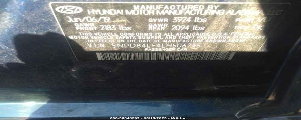 5NPD84LF4LH506245 2020 HYUNDAI ELANTRA photo no. 9