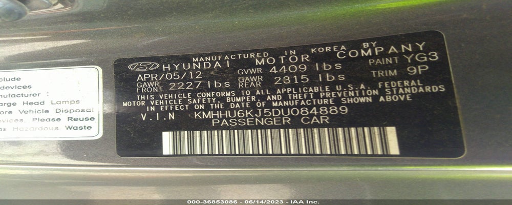 KMHHU6KJ5DU084889 2013 HYUNDAI GENESIS COUPE photo no. 9