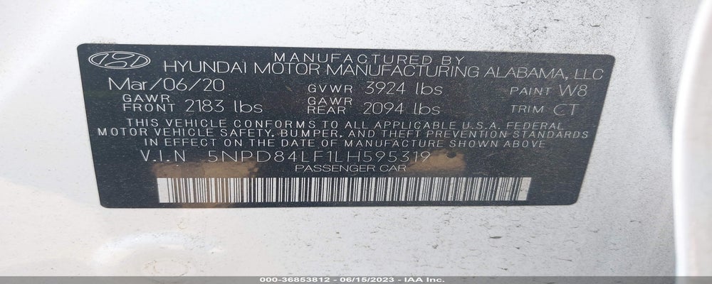 5NPD84LF1LH595319 2020 HYUNDAI ELANTRA photo no. 9
