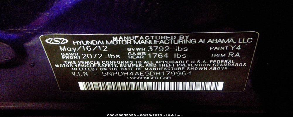 5NPDH4AE5DH179964 2013 HYUNDAI ELANTRA photo no. 9