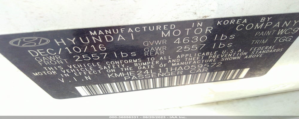 KMHE24L11HA059572 2017 HYUNDAI SONATA HYBRID photo no. 9