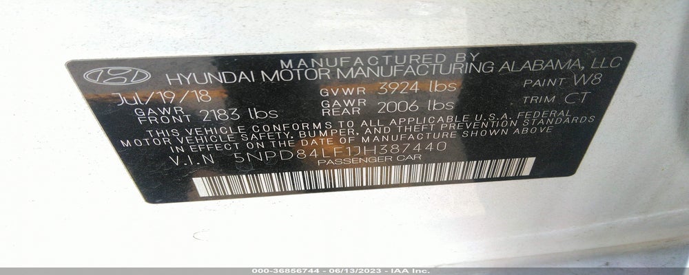 5NPD84LF1JH387440 2018 HYUNDAI ELANTRA photo no. 9