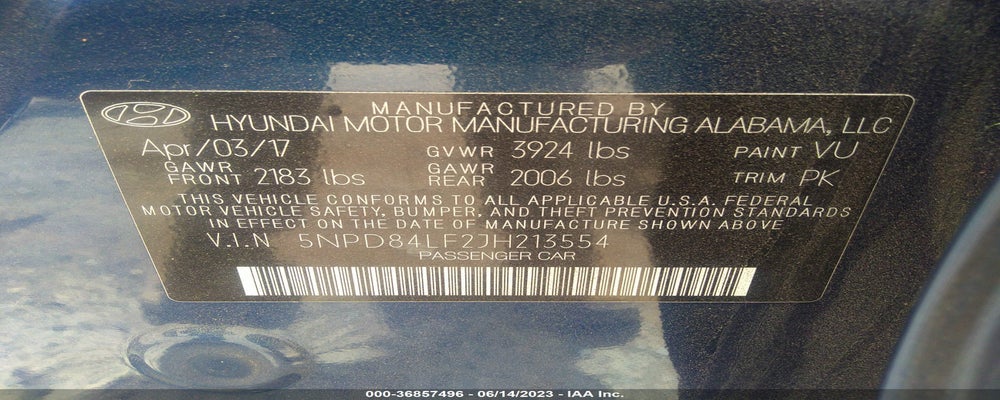 5NPD84LF2JH213554 2018 HYUNDAI ELANTRA photo no. 9