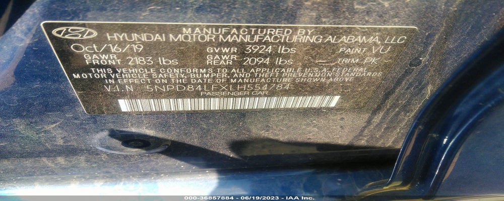 5NPD84LFXLH554784 2020 HYUNDAI ELANTRA photo no. 9