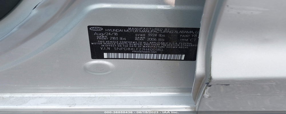 5NPD84LF2JH400180 2018 HYUNDAI ELANTRA photo no. 9