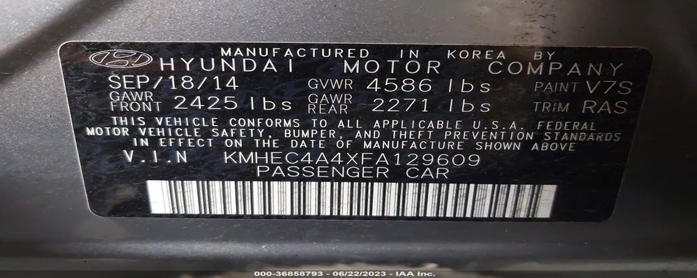KMHEC4A4XFA129609 2015 HYUNDAI SONATA HYBRID photo no. 9