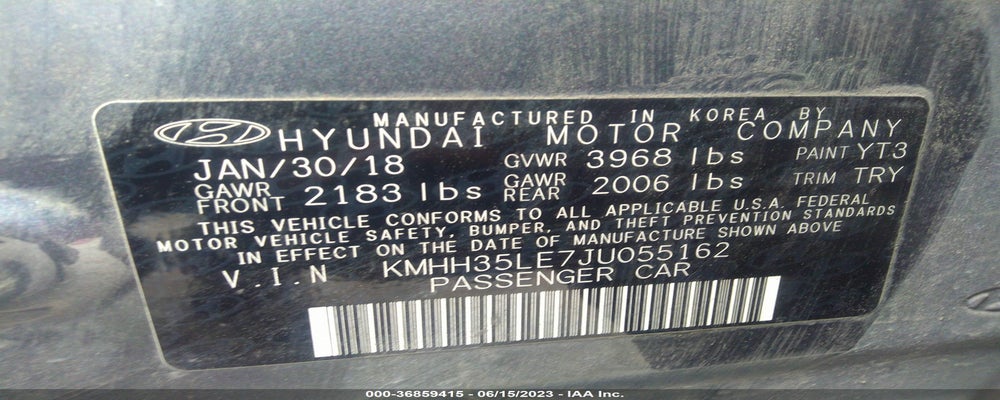 KMHH35LE7JU055162 2018 HYUNDAI ELANTRA GT photo no. 9