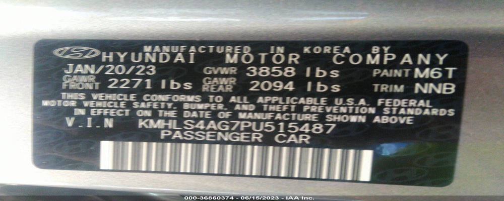 KMHLS4AG7PU515487 2023 HYUNDAI ELANTRA photo no. 9
