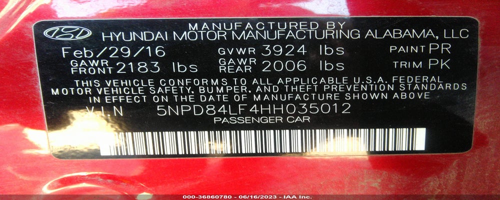 5NPD84LF4HH035012 2017 HYUNDAI ELANTRA photo no. 9