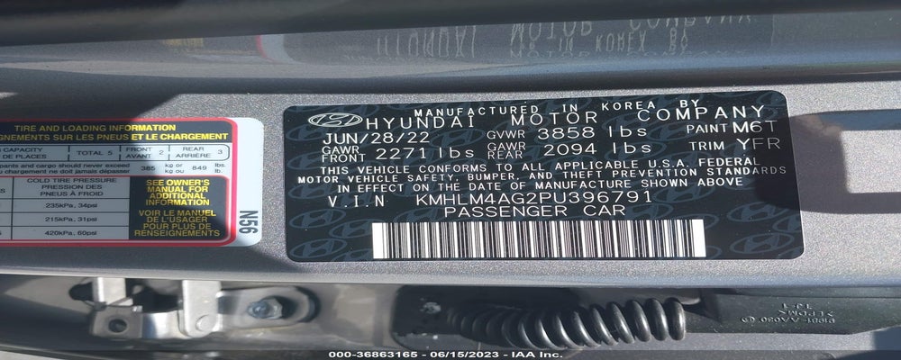 KMHLM4AG2PU396791 2023 HYUNDAI ELANTRA photo no. 9