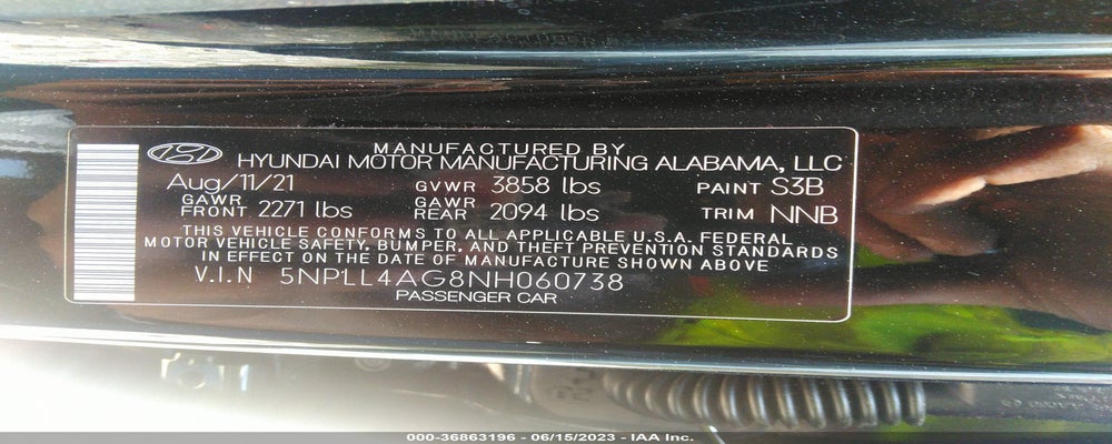 5NPLL4AG8NH060738 2022 HYUNDAI ELANTRA photo no. 9
