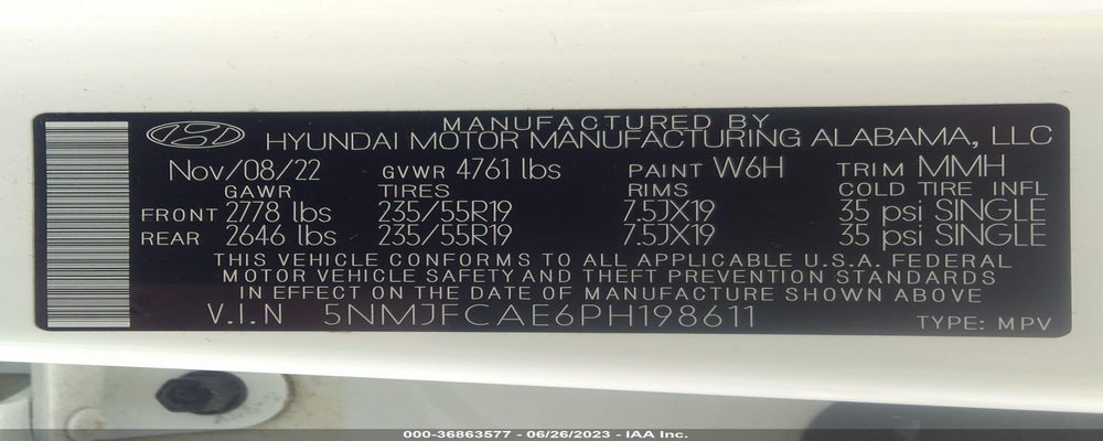 5NMJFCAE6PH198611 2023 HYUNDAI TUCSON photo no. 9