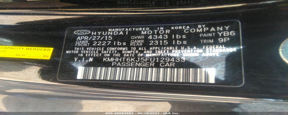 KMHHT6KJ5FU129433 2015 HYUNDAI GENESIS COUPE photo no. 9