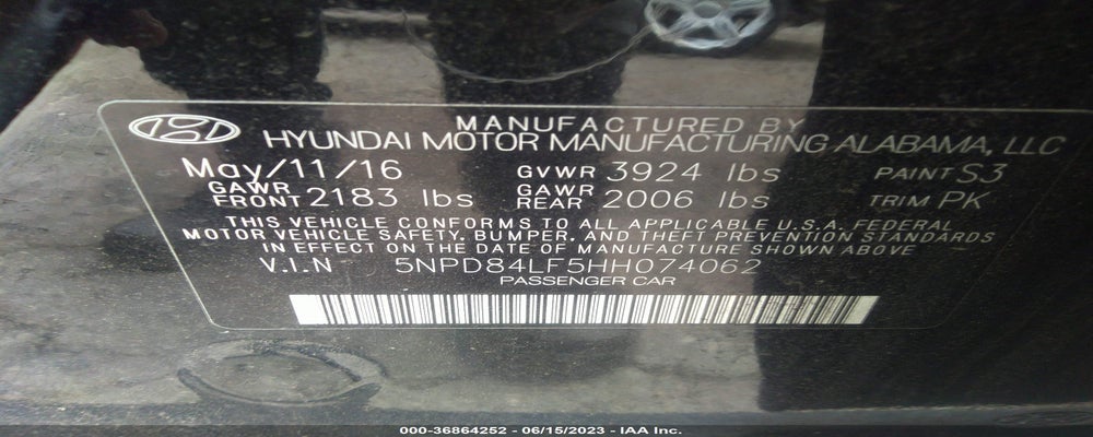 5NPD84LF5HH0740   2017 HYUNDAI ELANTRA photo no. 9
