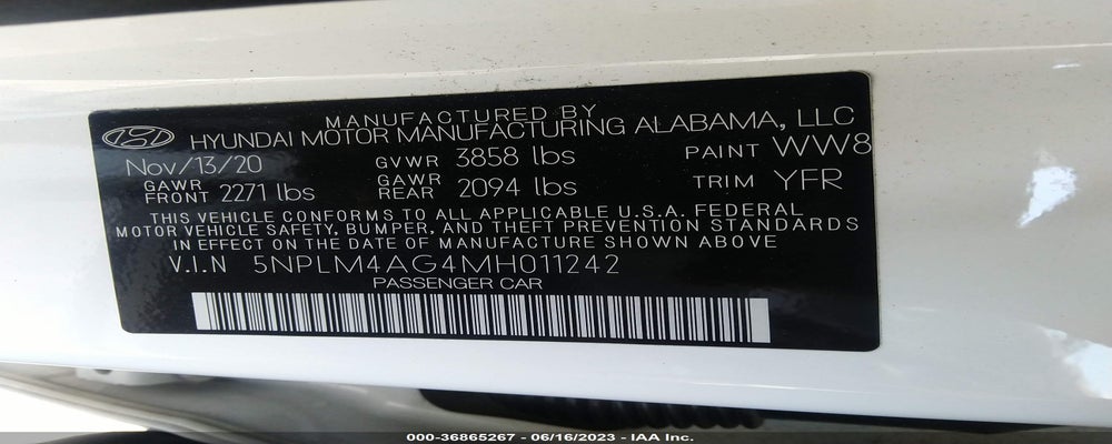 5NPLM4AG4MH011242 2021 HYUNDAI ELANTRA photo no. 9