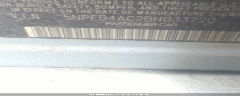 5NPEB4AC2BH033720 2011 HYUNDAI SONATA photo no. 9