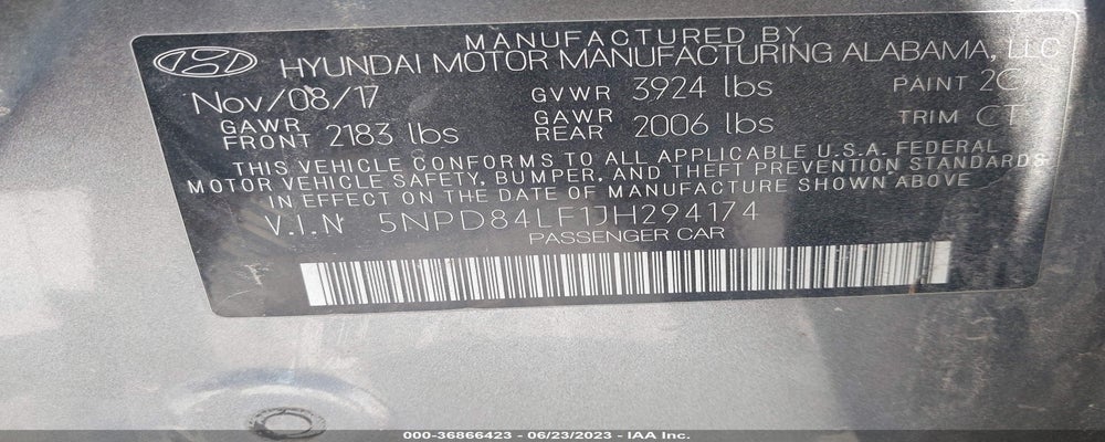 5NPD84LF1JH294174 2018 HYUNDAI ELANTRA photo no. 9