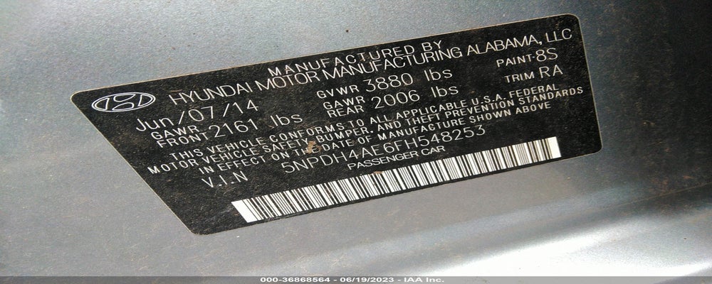 5NPDH4AE6FH548253 2015 HYUNDAI ELANTRA photo no. 9