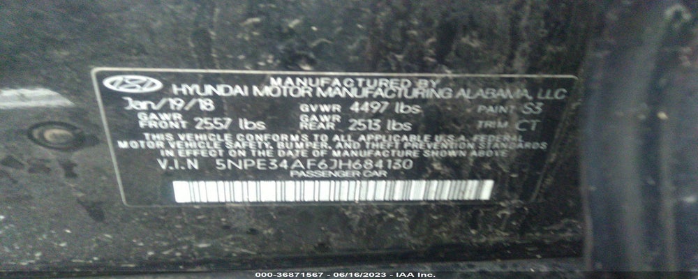 5NPE34AF6JH684130 2018 HYUNDAI SONATA photo no. 9