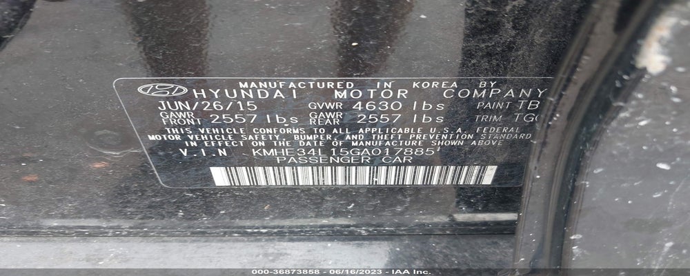 KMHE34L15GA017885 2016 HYUNDAI SONATA HYBRID photo no. 9