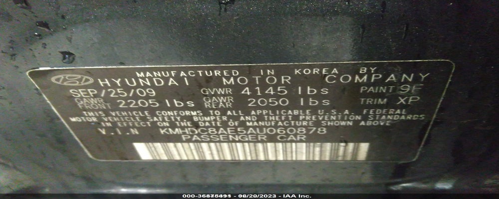 KMHDC8AE5AU060878 2010 HYUNDAI ELANTRA TOURING photo no. 9