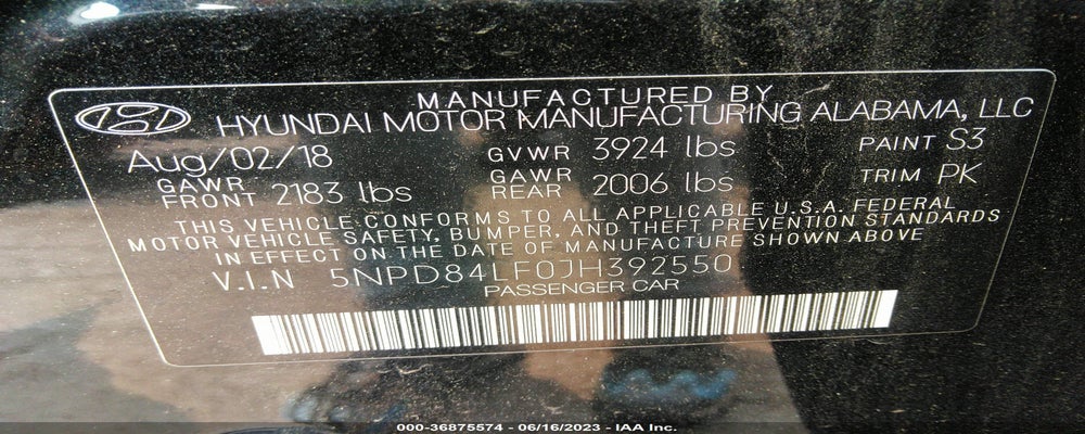 5NPD84LF0JH392550 2018 HYUNDAI ELANTRA photo no. 9