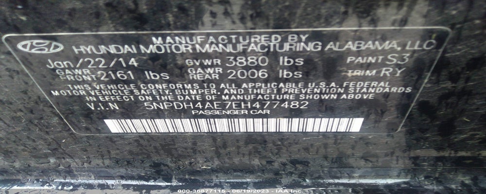 5NPDH4AE7EH477482 2014 HYUNDAI ELANTRA photo no. 9