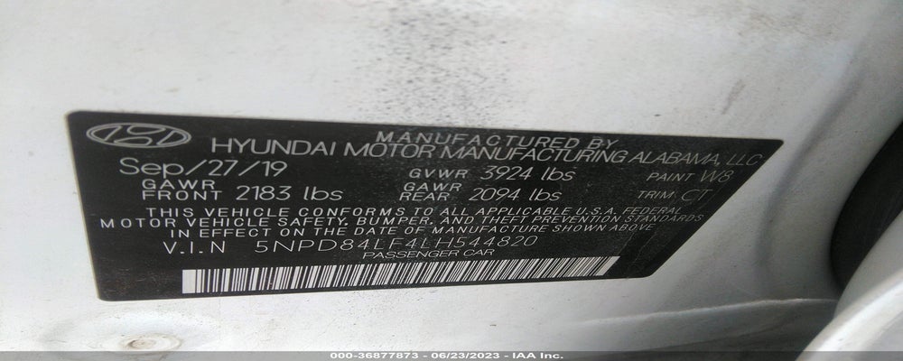 5NPD84LF4LH544820 2020 HYUNDAI ELANTRA photo no. 9