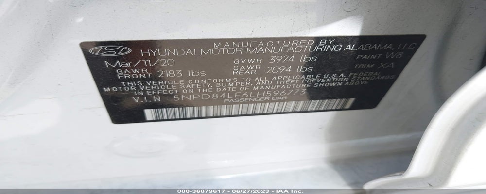 5NPD84LF6LH596773 2020 HYUNDAI ELANTRA photo no. 9