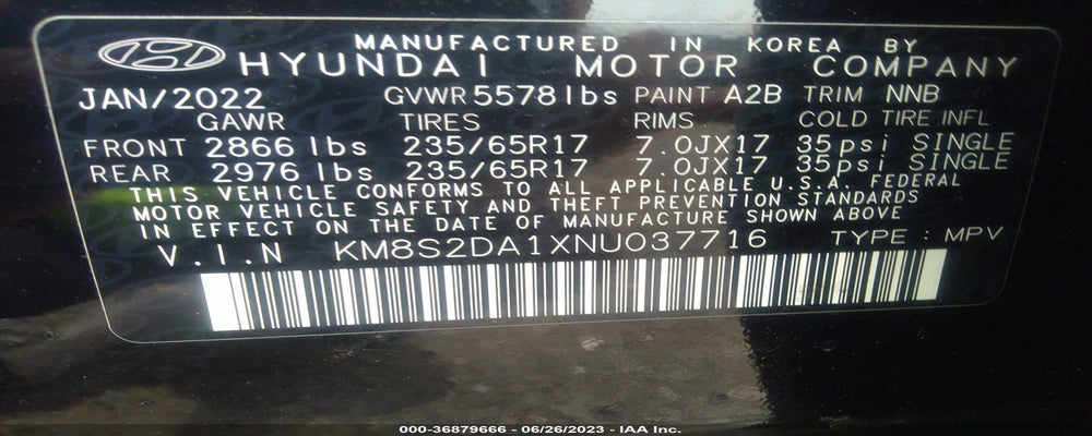 KM8S2DA1XNU037716 2022 HYUNDAI SANTA FE HYBRID photo no. 9