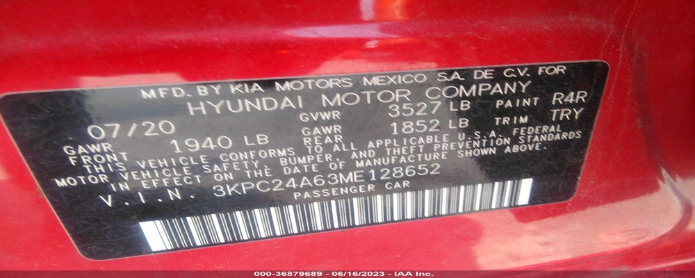 3KPC24A63ME128652 2021 HYUNDAI ACCENT photo no. 9