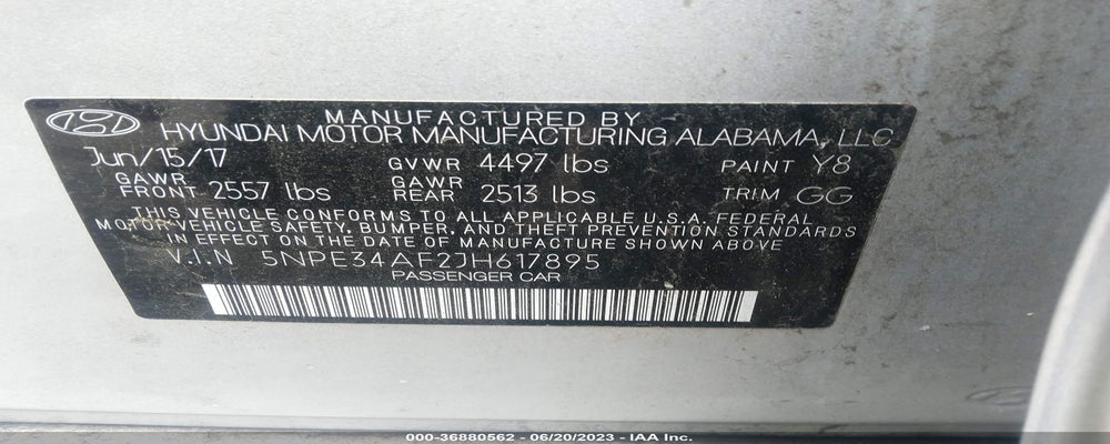 5NPE34AF2JH617895 2018 HYUNDAI SONATA photo no. 9