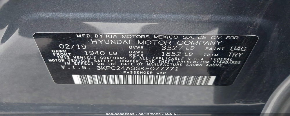 3KPC24A33KE077771 2019 HYUNDAI ACCENT photo no. 9