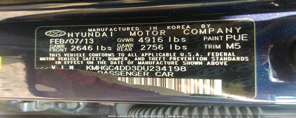 KMHGC4DD3DU234198 2013 HYUNDAI GENESIS photo no. 9