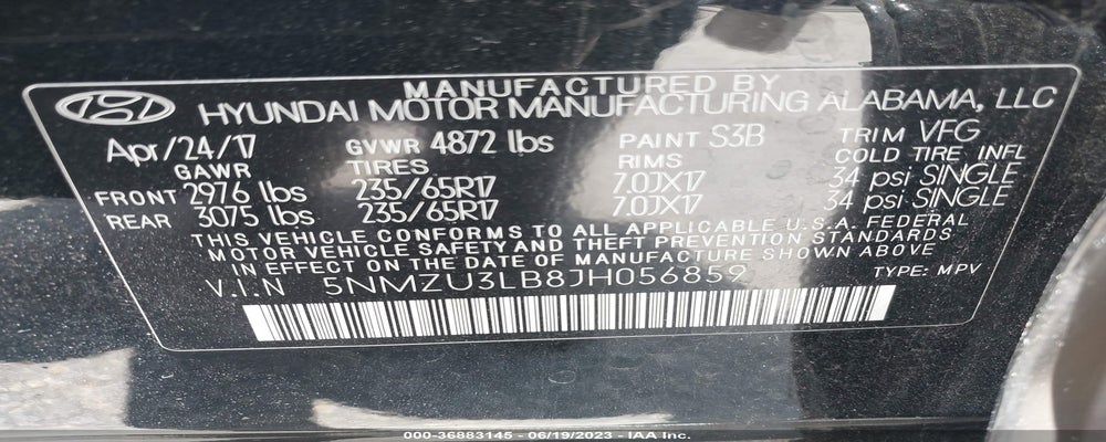 5NMZU3LB8JH056859 2018 HYUNDAI SANTA FE SPORT photo no. 9
