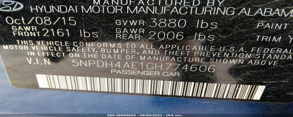 5NPDH4AE1GH774606 2016 HYUNDAI ELANTRA photo no. 9