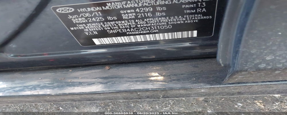 5NPEB4AC2CH311050 2012 HYUNDAI SONATA photo no. 9