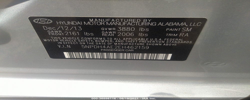 5NPDH4AE2EH462159 2014 HYUNDAI ELANTRA photo no. 9