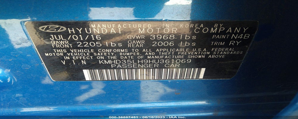 KMHD35LH9HU361069 2017 HYUNDAI ELANTRA GT photo no. 9