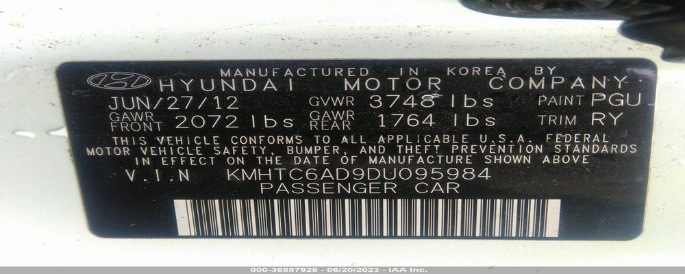KMHTC6AD9DU095984 2013 HYUNDAI VELOSTER photo no. 9