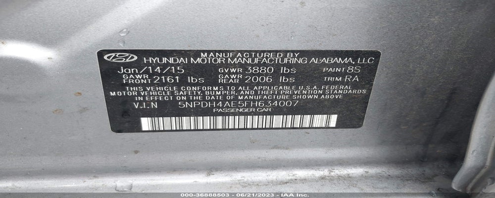 5NPDH4AE5FH634007 2015 HYUNDAI ELANTRA photo no. 9