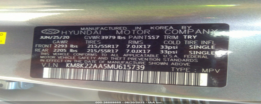 KM8K22AA5MU615739 2021 HYUNDAI KONA photo no. 9