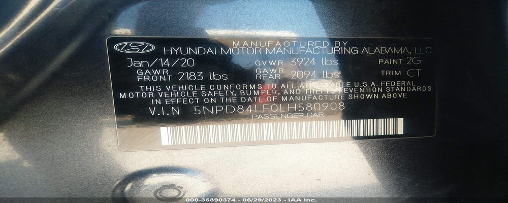5NPD84LF0LH580908 2020 HYUNDAI ELANTRA photo no. 9