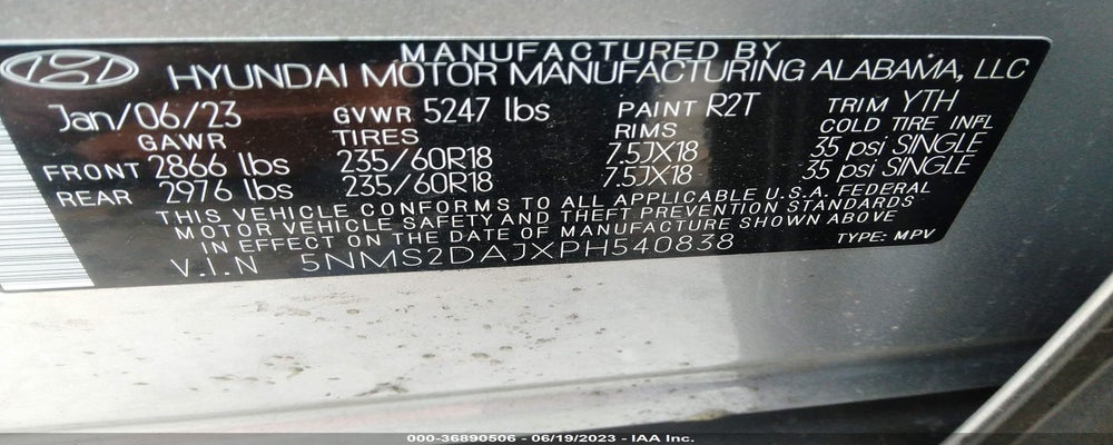 5NMS2DAJXPH540838 2023 HYUNDAI SANTA FE photo no. 9