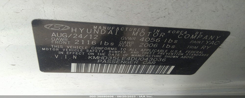 KMHD35LE4DU043036 2013 HYUNDAI ELANTRA GT photo no. 9