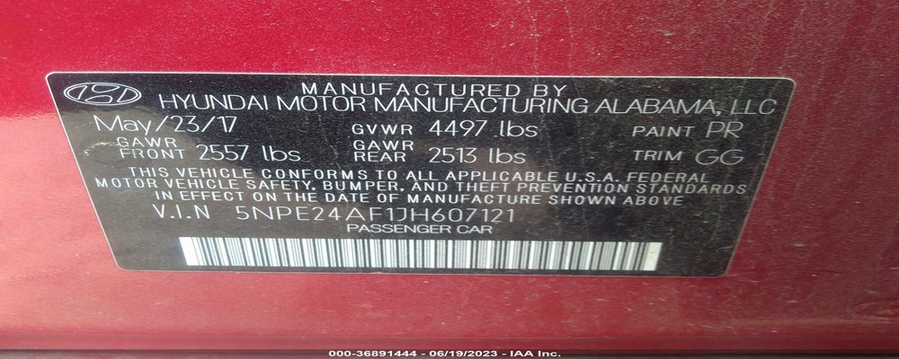 5NPE24AF1JH607121 2018 HYUNDAI SONATA photo no. 9