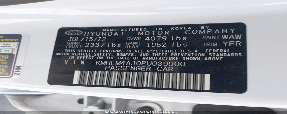 KMHLM4AJ0PU039900 2023 HYUNDAI ELANTRA HYBRID photo no. 9