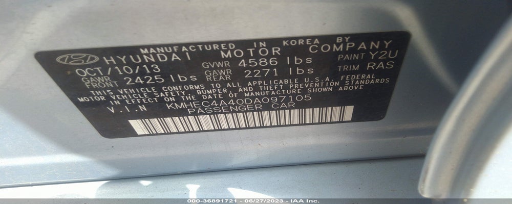 KMHEC4A40DA097105 2013 HYUNDAI SONATA HYBRID photo no. 9