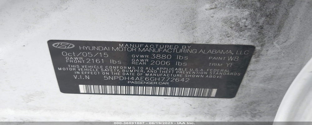 5NPDH4AE6GH772642 2016 HYUNDAI ELANTRA photo no. 9