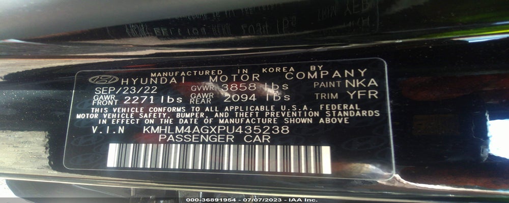 KMHLM4AGXPU435238 2023 HYUNDAI ELANTRA photo no. 9